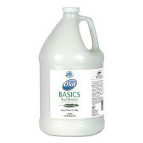 DESCRIPTION: (2) LIQUID HAND SOAP BRAND/MODEL: DIAL BASICS SIZE: 1 GALLON RETAIL$: $22.87 EA QTY: 2