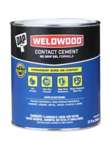 DESCRIPTION: (4) CONTACT CEMENTBRAND/MODEL: WELDWOODSIZE: 32 OZRETAIL$: $22.98 EAQTY: 4