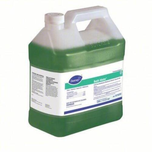DESCRIPTION: (2) ACID FREE DISINFECTANT WASHROOM CLEANER CONCENTRATEBRAND/MODEL: DIVERSEY BATHMATE #10A344SIZE: 1.5 GALLONRETAIL$: $150.00 EAQTY: 2