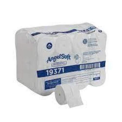 DESCRIPTION: (1) CASE OF (36) ROLLS OF CORELESS TOILET PAPER BRAND/MODEL: ANGEL SOFT #19371 SIZE: 750 SHEETS PER ROLL RETAIL$: $118.89 EA QTY: 1