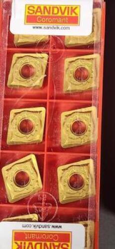 DESCRIPTION: (30) CNGG433 CARBIDE TURNING INSERTS BRAND/MODEL: SANDVIK CNGG 12 04 12-SGF RETAIL$: 24.30 PER INSERT QTY: 30