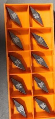 DESCRIPTION: (10) VPRG-331 CARBIDE PROFILING INSERTS BRAND/MODEL: HERTEL VPRG-331 HT10 RETAIL$: $31.02 QTY: 10
