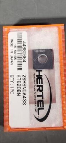 DESCRIPTION: (6) PCBN TURNING INSERTS BRAND/MODEL: HERTEL 2SHSNGA433630BN RETAIL$: $100,86 PER INSERT QTY: 6