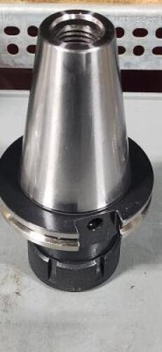 DESCRIPTION: (1) CAT50 100TG COLLET CHUCK BRAND/MODEL: LYNDEX-NIKKEN C5007-1000-3.50 SIZE: , 0.0470 in Min. Collet Capacity RETAIL$: $275.94 QTY: 1