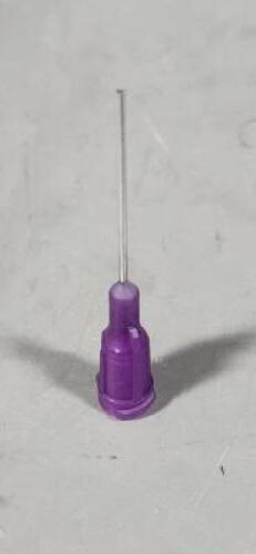 DESCRIPTION: (4) BOXES OF (50)POSILOK 21Gx1 PURPLE PLASTIC HUB NEEDLE BRAND/MODEL: FISHMAN Z513121 SIZE: 1" RETAIL$: $70,81 PER BOX QTY: 4