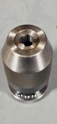 DESCRIPTION: (1) DRILL CHUCK BRAND/MODEL: ALBRECHT 70110 SIZE: 1/32 TO 1/2" CAPACITY JT 6 MOUNT RETAIL$: $543.08 QTY: 1