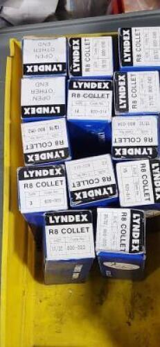 DESCRIPTION: (13) ASSORTED R8 COLLETS BRAND/MODEL: LYNDEX VARIOUS QTY: 13