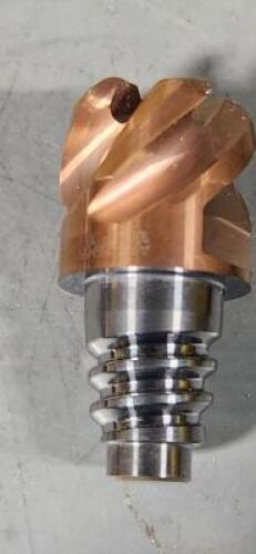 DESCRIPTION: (2) EXCHANGABLE HD COROMILL HEAD BRAND/MODEL: SANDVIK COROMANT/A316-25SM550-10015P 1030 INFORMATION: 5-FLUTE, 50 DEGREE HELIX RETAIL$: $3