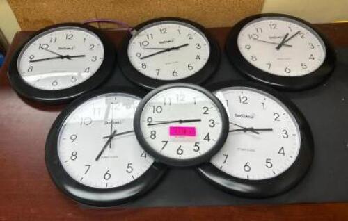 (6) WALL CLOCKS