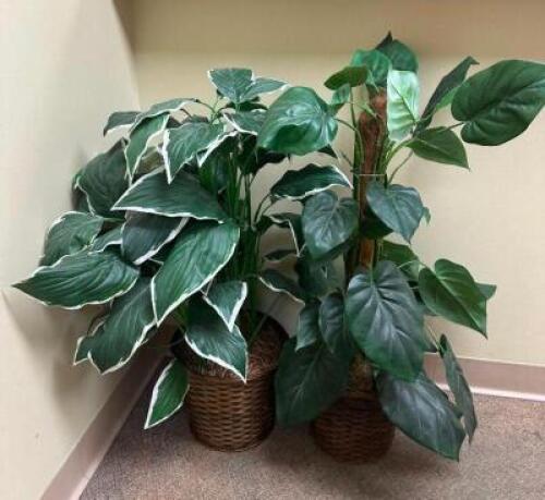 (2) FAUX PLANTS