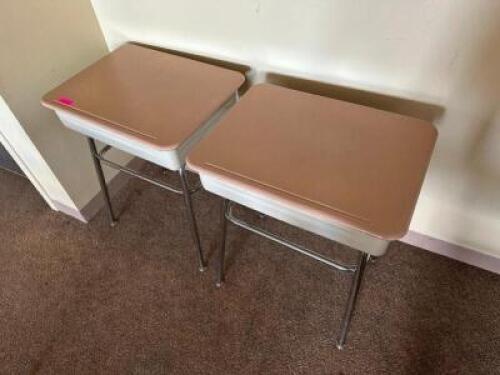 CHILDRENS DESK AND CABINET SET