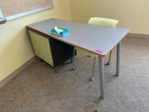TEACHERS DESK WITH CHAIR
