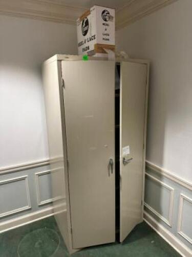 CABINET WITH ASSORTED FIRST AID SUPPLIES