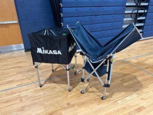 (2) - VOLLEYBALL ROLLING CARTS