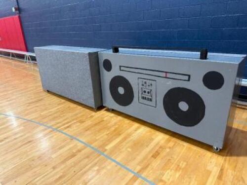 (2) - ROLLING THEATER PROPS