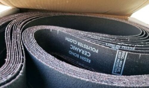 DESCRIPTION: (2) BOXES OF CLOTH BELTS BRAND/MODEL: NORTON INFORMATION: MUST COME INSPECT FOR SIZE, SIZING ISN'T LISTED RETAIL$: $57.00 PER BOX QTY: 2