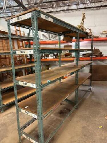 DESCRIPTION: INDUSTRIAL SHELVING UNIT INFORMATION: HEAVY DUTY SIZE: 10'X6'10"X24" QTY: 1