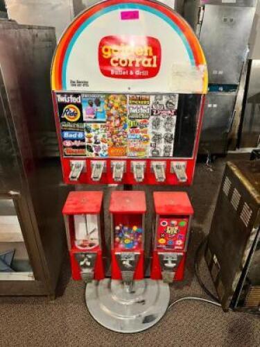 COIN OPERATED CANDY / STICKER MACHINE