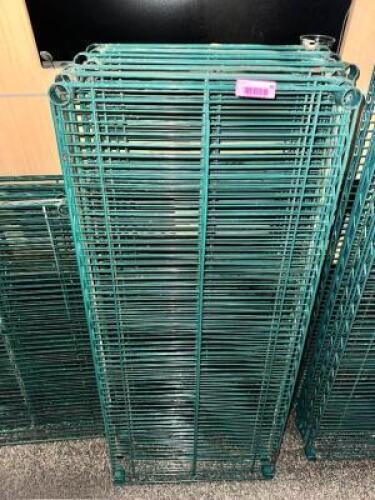 (4) 48" X 24" COATED WIRE SHELVING INSERTS