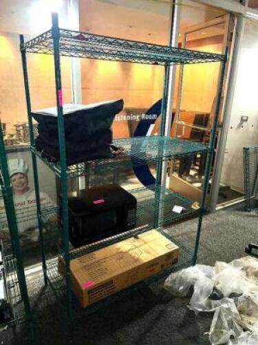 48" X 24" FOUR TIER COATED WIRE SHELF