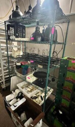 48" X 24" FIVE TIER COATED WIRE SHELF