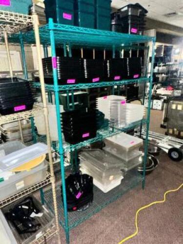 48" X 24" FOUR TIER COATED WIRE SHELF