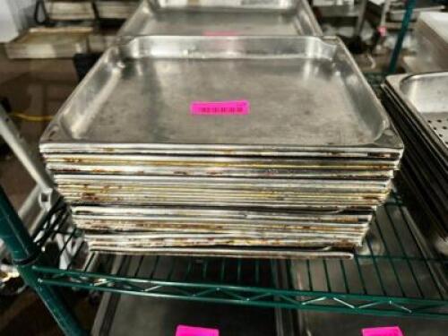 (12) HALF SIZE STAINLESS INSERTS