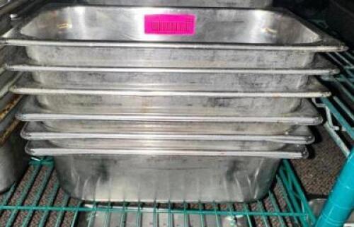 (6) 1/3RD SIZE STAINLESS INSERTS