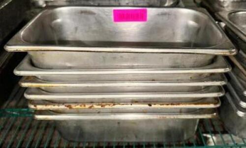 (6) 1/3RD SIZE STAINLESS INSERTS