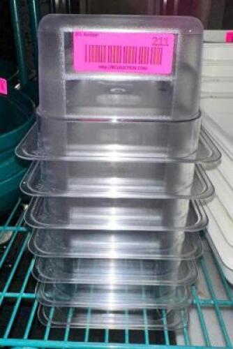 (8) 1/6 SIZE PLASTIC INSERTS