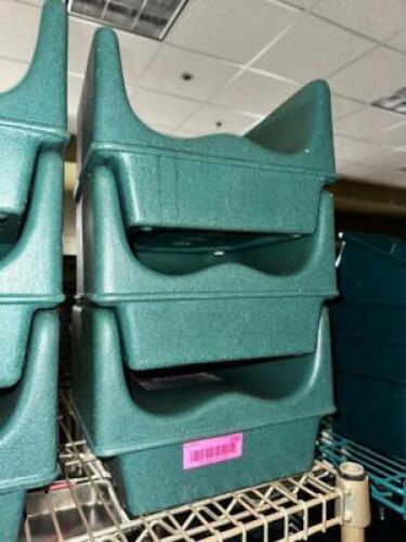 (3) GREEN PLASTIC BOOSTER SEATS