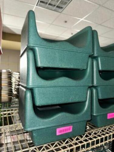 (3) GREEN PLASTIC BOOSTER SEATS