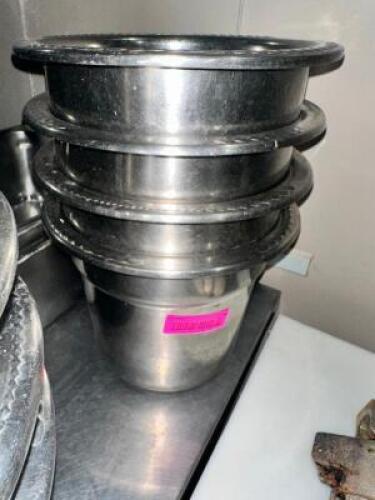 (4) STAINLESS CHAMPAGNE BUCKETS