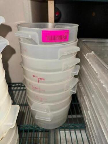 (7) 2 QT PLASTIC CONTAINER - NO LOT