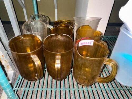 (7) ASSORTED PLASTIC PITCHERS