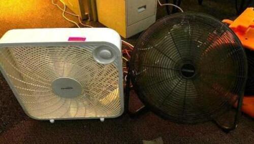 (2) FLOOR FANS
