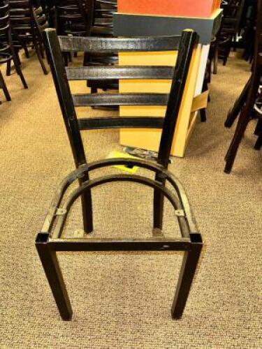 (16) LADDER BACK METAL CHAIR FRAMES - NO PADS