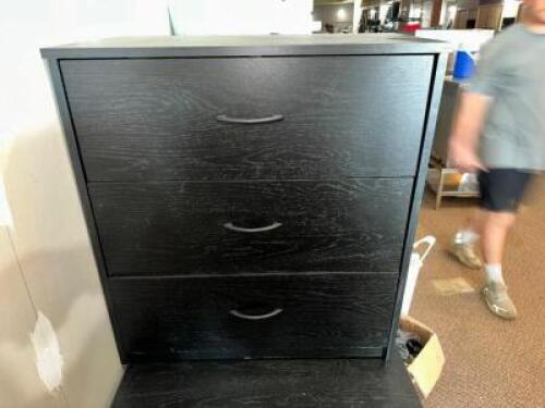 (3) 30" PRESSED WOOD DRAWERS