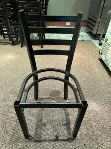 (16) LADDER BACK METAL CHAIR FRAMES - NO PADS
