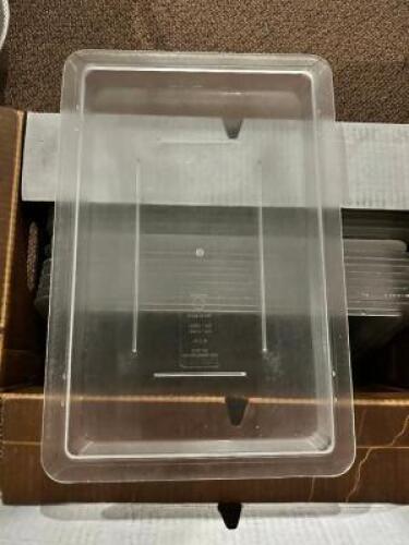 (2) BOXES OF FULL SIZE PLASTIC LIDS