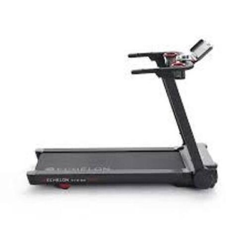 DESCRIPTION: (1) SPORT AUTO-FOLD COMPACT TREADMILL BRAND/MODEL: ECHELON STRIDE INFORMATION: BLACK SIZE: 12 LEVELS RETAIL$: $1299.00 EA QTY: 1