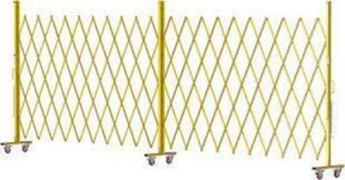 DESCRIPTION: (1) EXPANDING METAL HEAVY DUTY ASFETY GATE BRAND/MODEL: TRAFFORD INFORMATION: YELLOW SIZE: MUST COME INSPECT RETAIL$: $669.24 EA QTY: 1