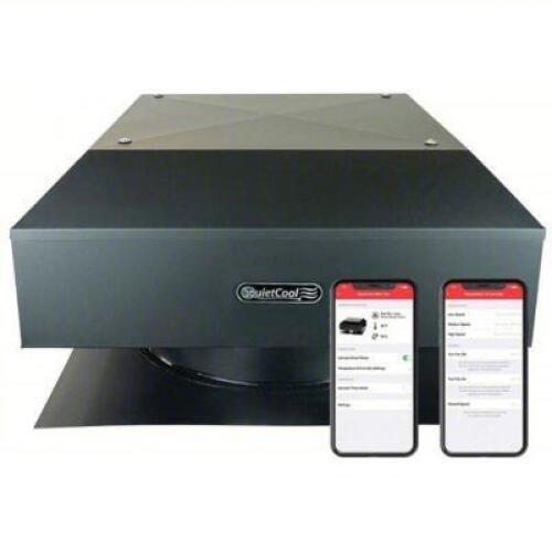 DESCRIPTION: (1) ATTIC EXHAUST FAN BRAND/MODEL: QUIET COOL #60RG29 INFORMATION: BLACK SIZE: ROOF MOUNT, ELECTRIC MOTOR, MAX. 3,000 SQ FT ATTIC, 2,116