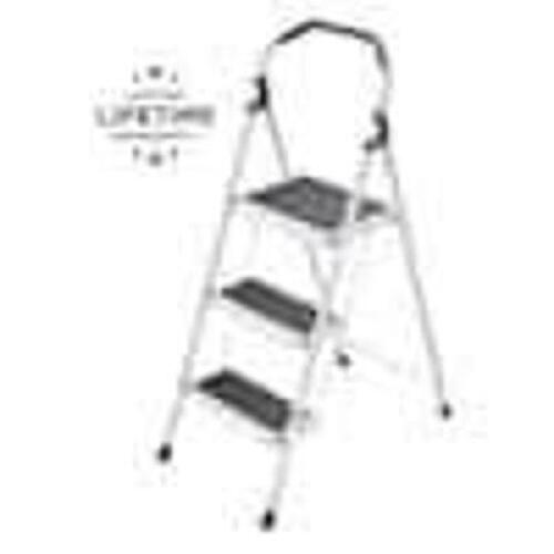 DESCRIPTION: (1) MINI STEP STOOL LADDER BRAND/MODEL: GORILLA LADDERS #GLS-3-2 INFORMATION: WHITE SIZE: 3 STEP RETAIL$: $63.00 EA QTY: 1