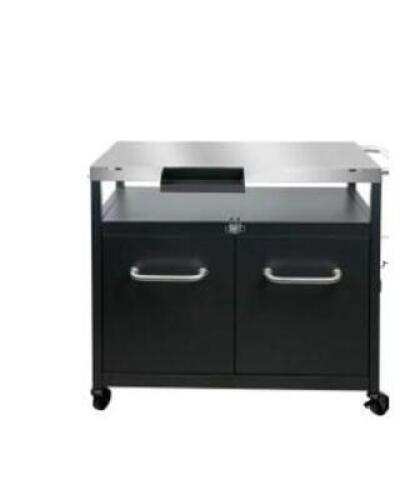 DESCRIPTION: (1) PREPARATION CART BRAND/MODEL: EXPERT GRILL INFORMATION: BLACK WITH STAINLESS STEEL RETAIL$: $197.00 EA QTY: 1