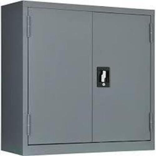 DESCRIPTION: (1) WALL STORAGE CABINET BRAND/MODEL: GLOBAL INDUSTRIAL INFORMATION: GRAY SIZE: 30" X 12" X 30" RETAIL$: $523.25 EA QTY: 1