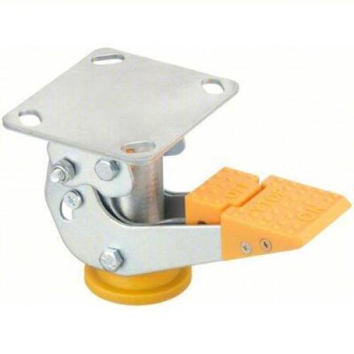 DESCRIPTION: (2) ABRASION-RESISTANT NONMARKING FLOOW LOCK BRAND/MODEL: PRODUCT NUMBER #38RX32 INFORMATION: STEEL, YELLOW SIZE: FOR 4" WHEEL DIAMETER R