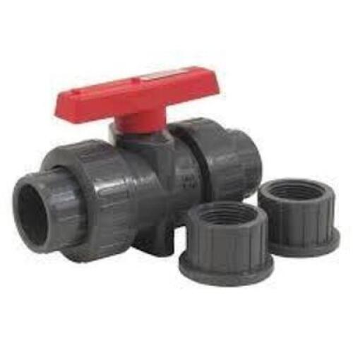 DESCRIPTION: (2) TRUE UNION VALVE BRAND/MODEL: JOMAR #T-703 INFORMATION: BLACK SIZE: 2" RETAIL$: $34.73 EA QTY: 2