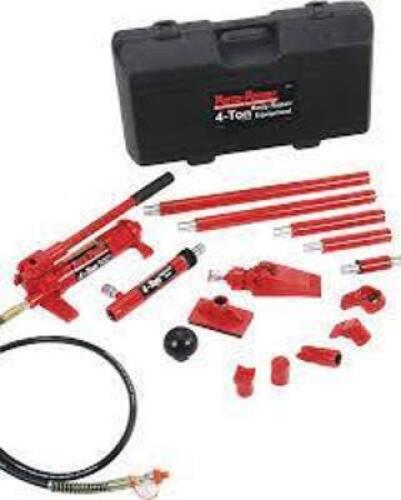 DESCRIPTION: (1) HYDRAULIC MAINTENANCE JACK BRAND/MODEL: BLACKHAWK #B65114 INFORMATION: RED SIZE: 4 TON CAPACITY RETAIL$: $360.99 EA QTY: 1