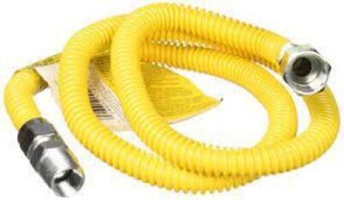 DESCRIPTION: (4) GAS FITTING HOSE BRAND/MODEL: BRASSCRAFT #CSSD54-48 INFORMATION: YELLOW SIZE: 48", 1/2" OD RETAIL$: $19.05 EA QTY: 4